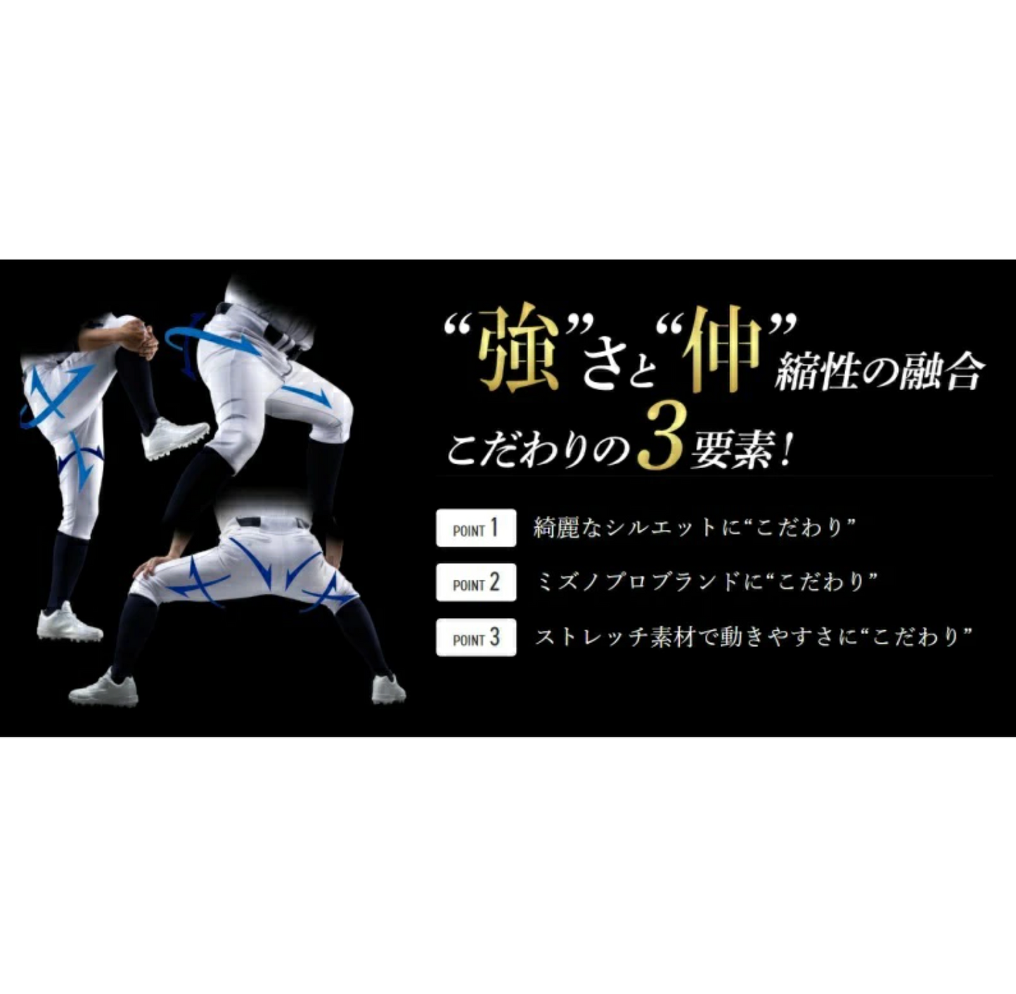 ミズノプロ練習用パンツ ストレートフィット 12JDCU1201