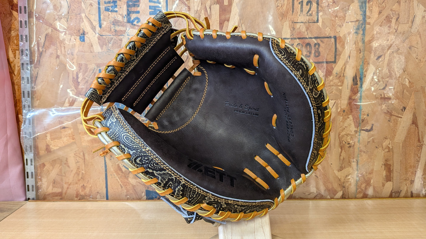 ZETT Pro Status Soft Baseball Catcher's Mitt ZT25F LH BRCB32522K 3753