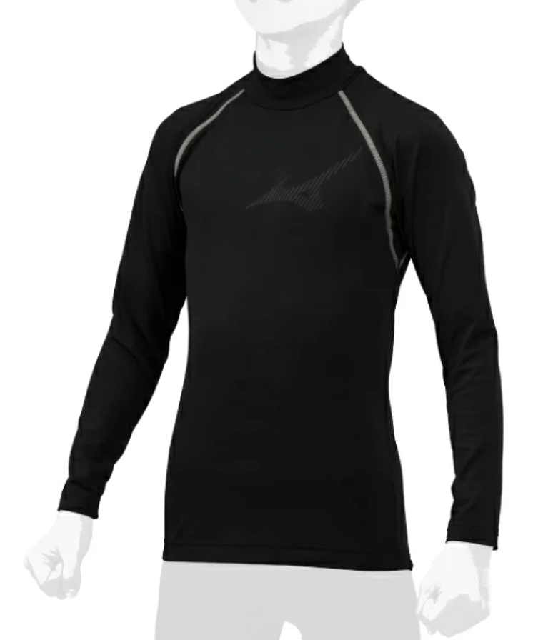 ミズノ 裏起毛アンダーハイネック長袖Jr 12JA2P5409