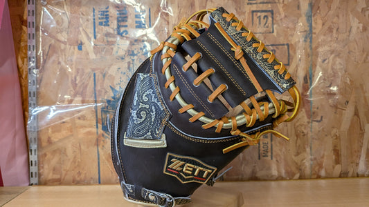 ZETT Pro Status Soft Baseball Catcher's Mitt ZT25F LH BRCB32522K 3753