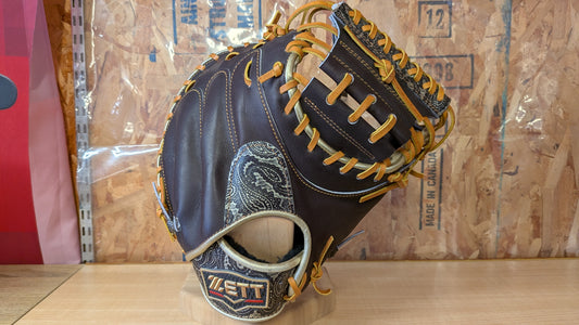 ZETT Pro Status Soft Baseball Catcher's Mitt ZDP25 LH BRCB32522N 3753