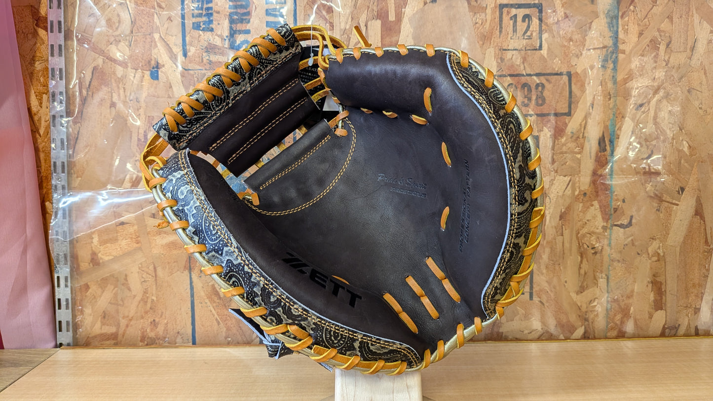 ZETT Pro Status Soft Baseball Catcher's Mitt ZDP25 LH BRCB32522N 3753