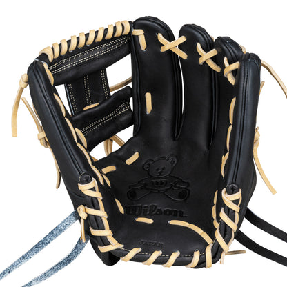 Wilson Staff DUAL 1975型 WBG0013601RT1175 Wブラック 捕球面画像