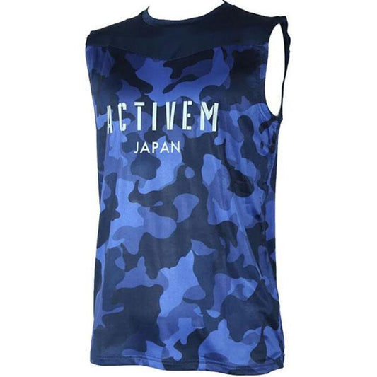 アクティブーム ノースリーブシャツ ネイビー