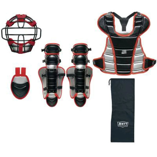 ZETT Youth Softball/Rubber Softball Catcher's Gear 4-Piece Set (BL8330A 1913)