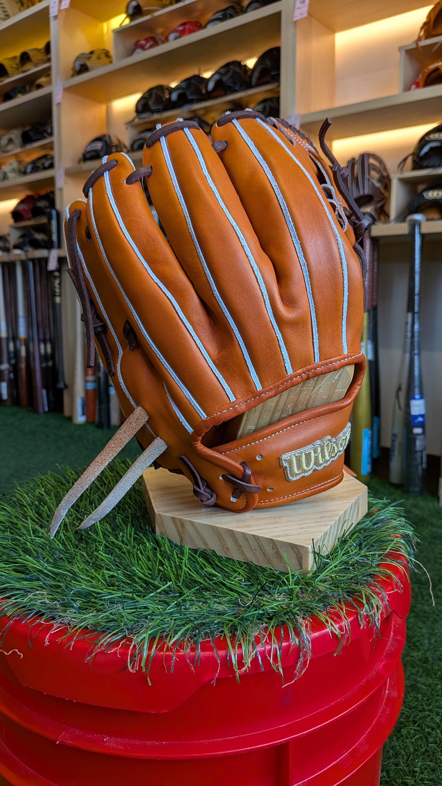 ウィルソン 硬式グラブ DUALキップ Wilson Staff 1975　WBW104688　Tオレンジ LH
