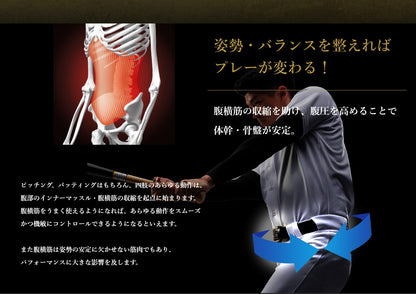 コアエナジーベルト【少年用】 究極の野球ベルトサポーター