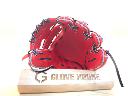 Sato Glove Studio x Glove House Collaboration Glove "En" Hardball Glove ENGI61 Infielder's Glove, Reddish Orange, Made to Order (2-3 Months)